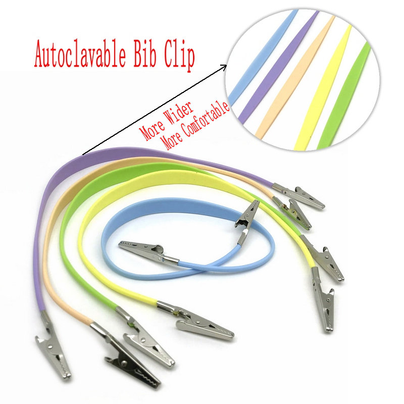 Teeth Whitening Home - 1pc Dental Autoclavable Bib Clips Chain