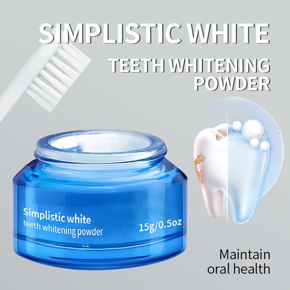 Teeth Whitening Flash - Simplistic Teeth Whitening Powder Reduces Stubborn