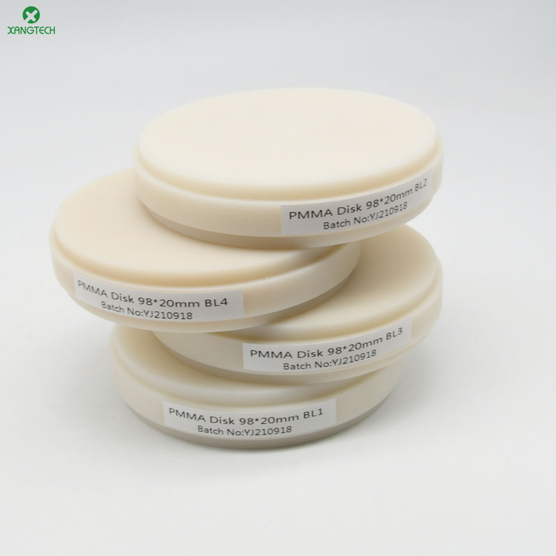 Teeth Whitening/Bleaching - Bleach Colors Dental Monolayer PMMA Blank