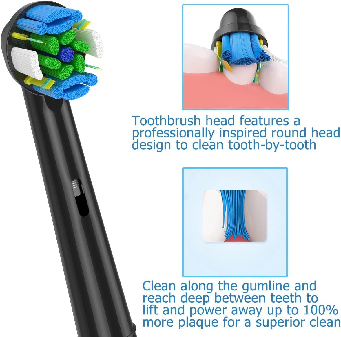Toothbrush Replacement Heads R - Teeth Whitening Machine Professional 评论和价格