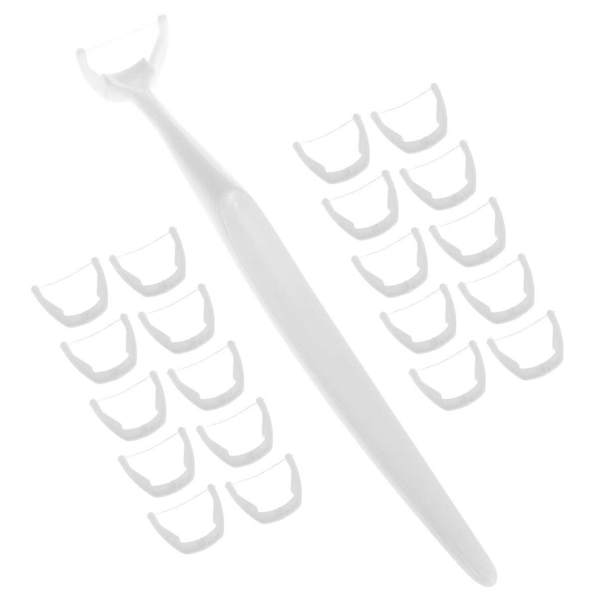 20Pcs Teeth Floss Pick Set Rep - Dental Floss Picks 评论和价格