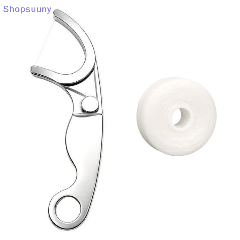 [SU]Stainless Steel Dental Flo - Dental Floss Picks 评论和价格