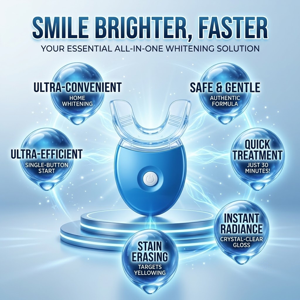 Wireless Cold LED Blue Light T - Teeth Whitening Kit At Home 评论和价格