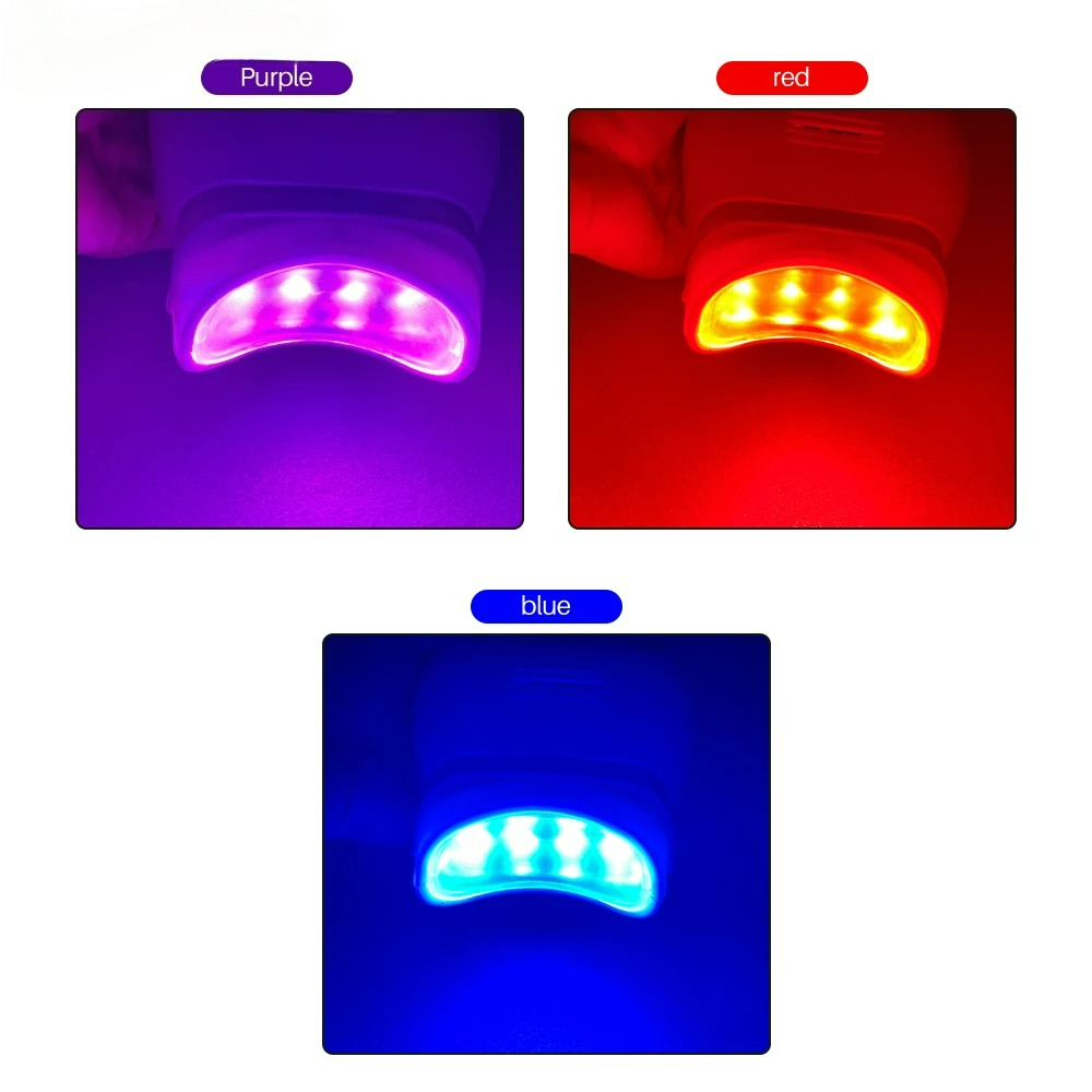 Adjustable 3 Colors LED Teeth  - Teeth Whitening/Bleaching 评论和价格