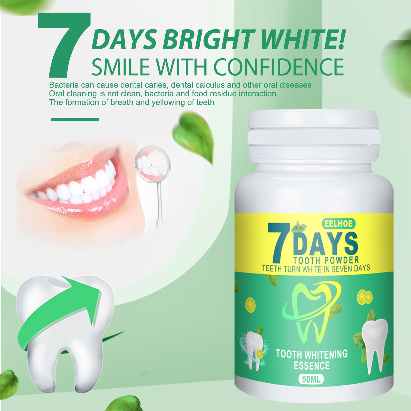 5 Days Whitening Tooth Powder  - Teeth Whitening Flash 评论和价格