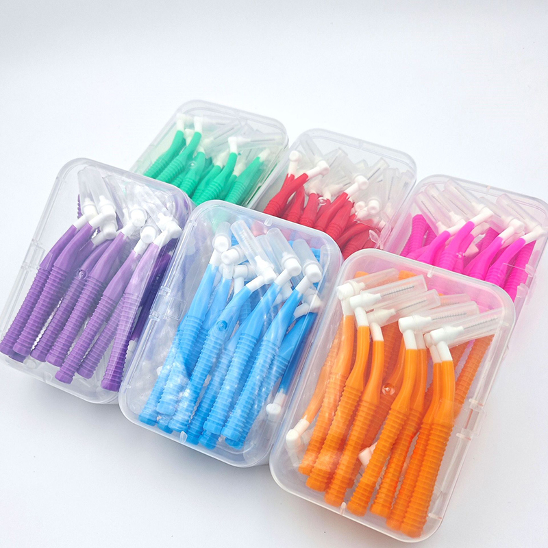20pcs L Shape Toothbrush Inter - Dental Floss Picks 评论和价格