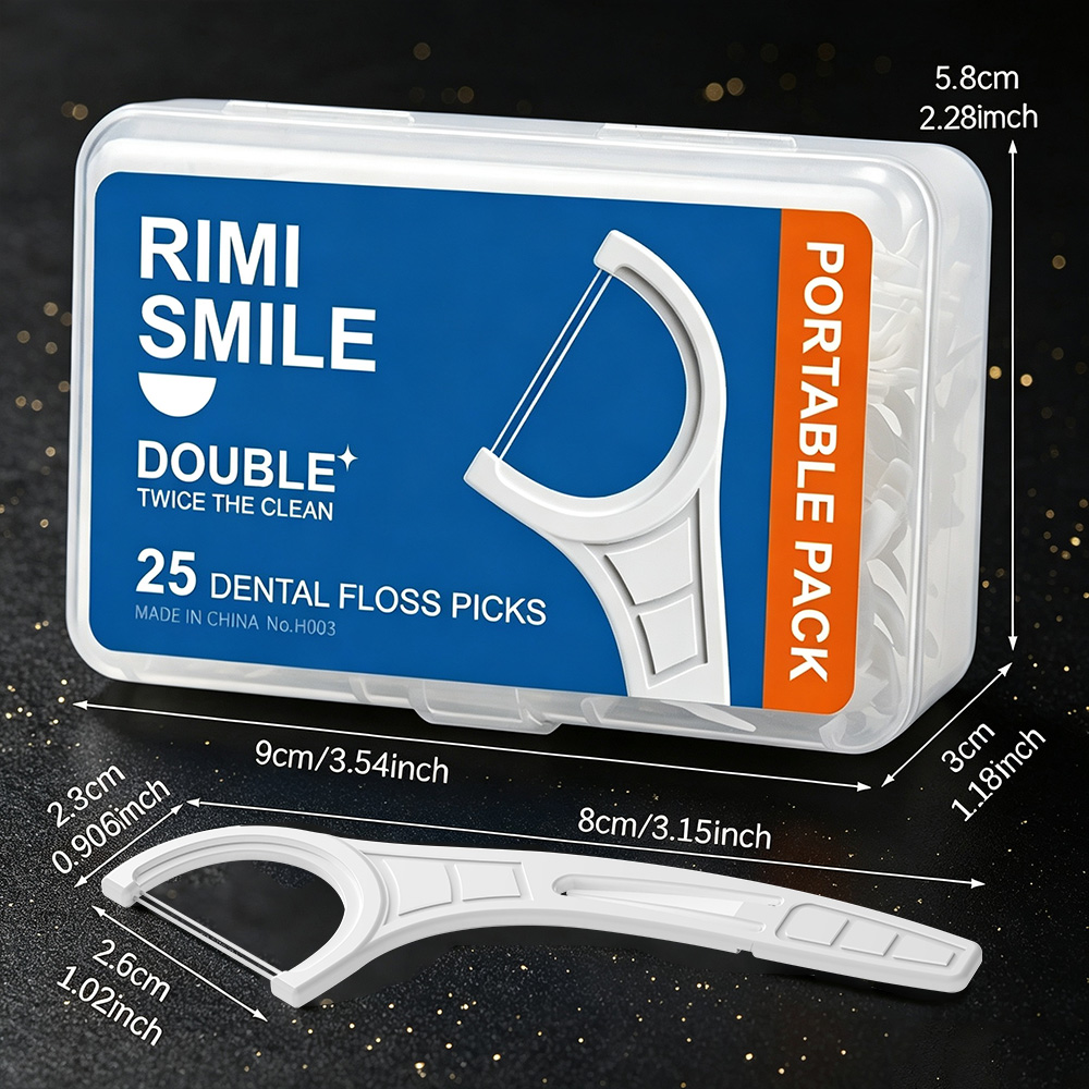 Portable Double Dental Floss P - Dental Floss Picks 评论和价格