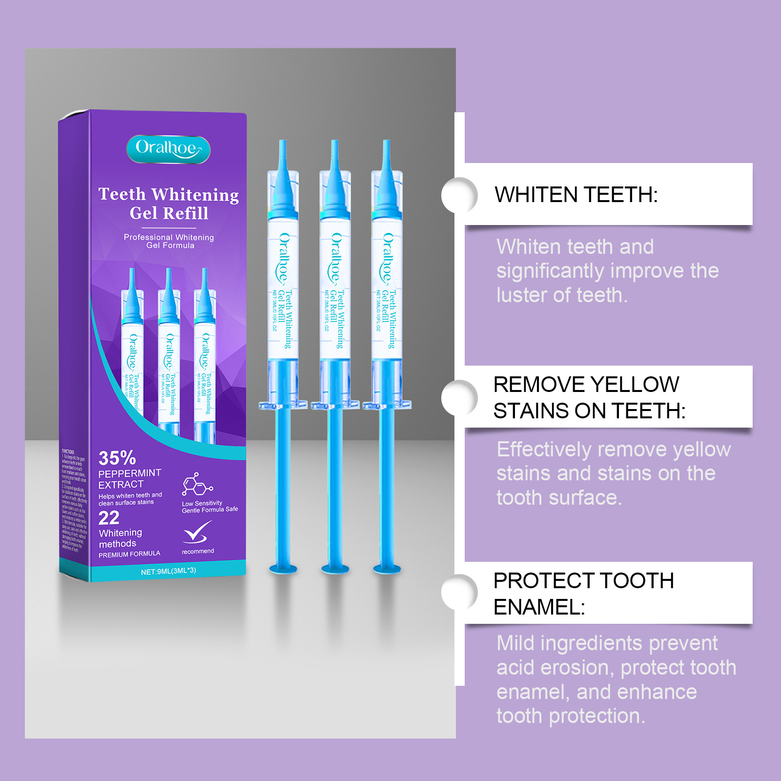 ORALHOE Teeth Whitening Gel Re - Teeth Whitening Opalescence 评论和价格