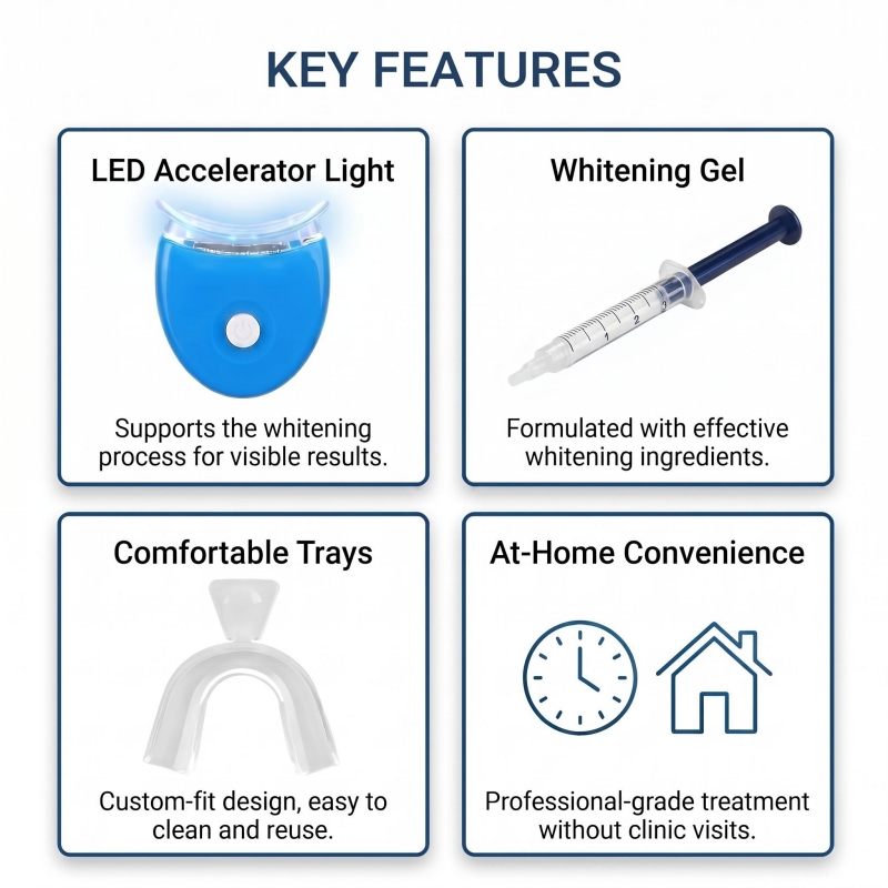 Portable Tooth Bleaching Kit S - Teeth Whitening Bleaching Kit 评论和价格